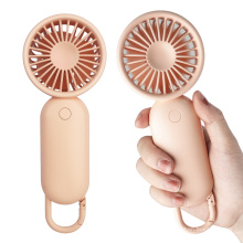Quite usb rechargeable hand mini fan with hook for air cooling